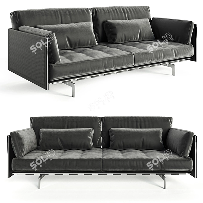 Poltrona Frau Sofa Clayton 1470 3D model image 1