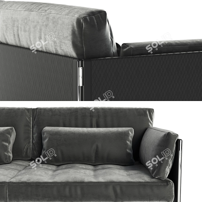 Poltrona Frau Sofa Clayton 1470 3D model image 2