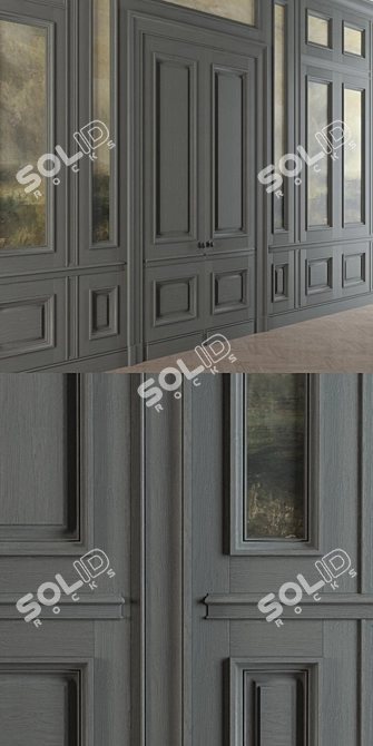 Versatile Wall Paneling for Modern Interiors 3D model image 2