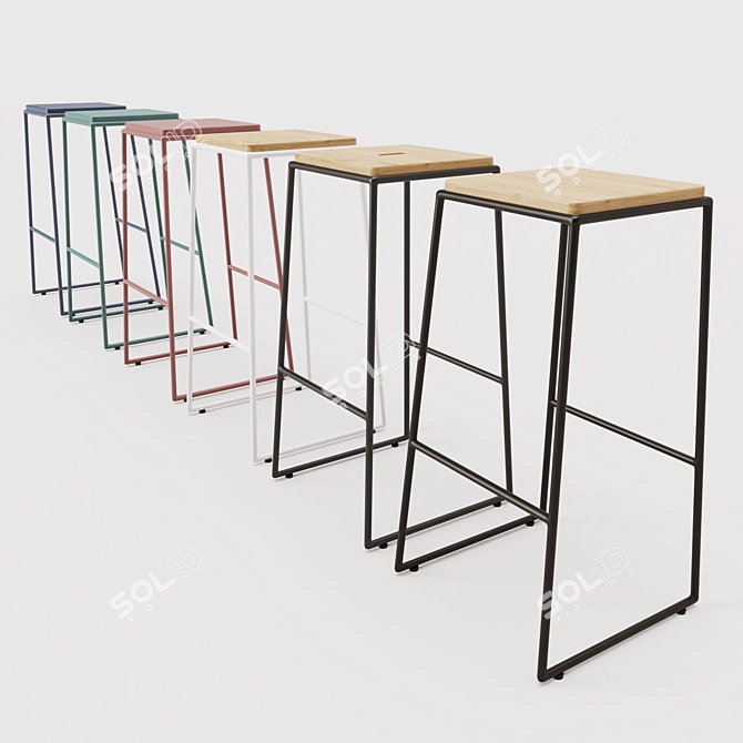 Svelte Stool 3D model image 3