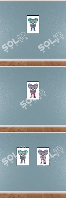 Artistic Wall Decor Set 3D model image 3