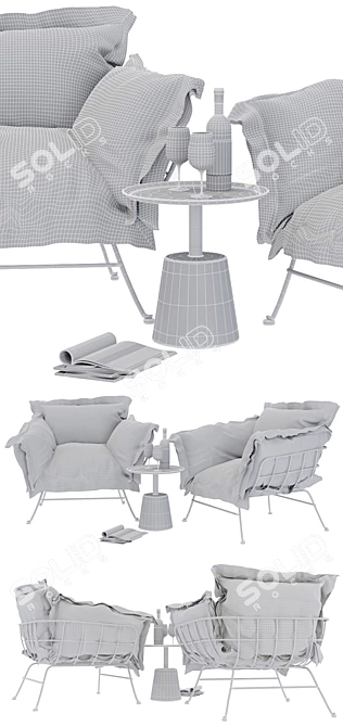 Loft Chill Chair - Contemporary Comfort 3D model image 3