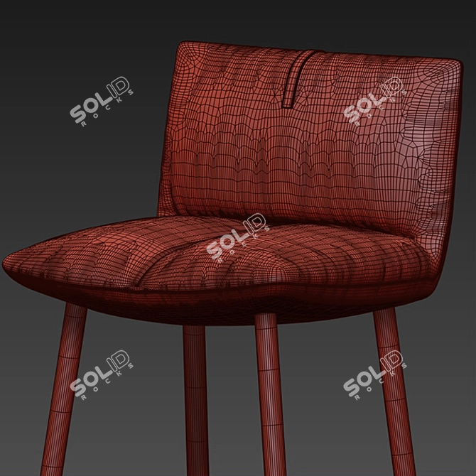 Bonaldo Pill Stool: Sleek, Stylish, Functional 3D model image 3