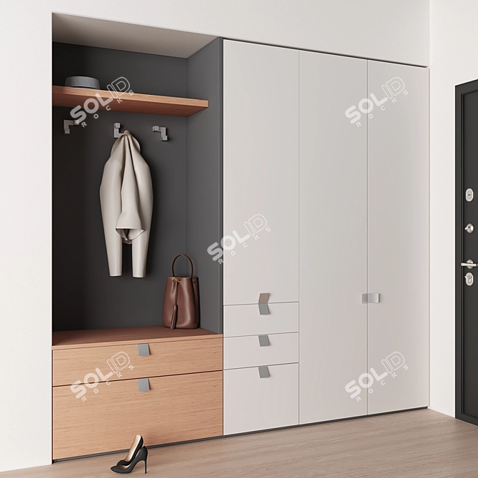 Title: Customizable MR.Doors Hallway Set 3D model image 2