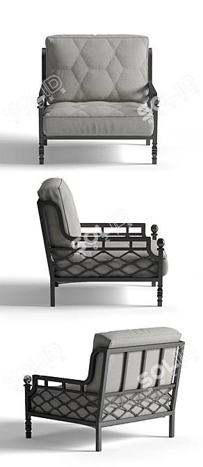 Legardo Outdoor Chair: Comfort and Style 3D model image 2