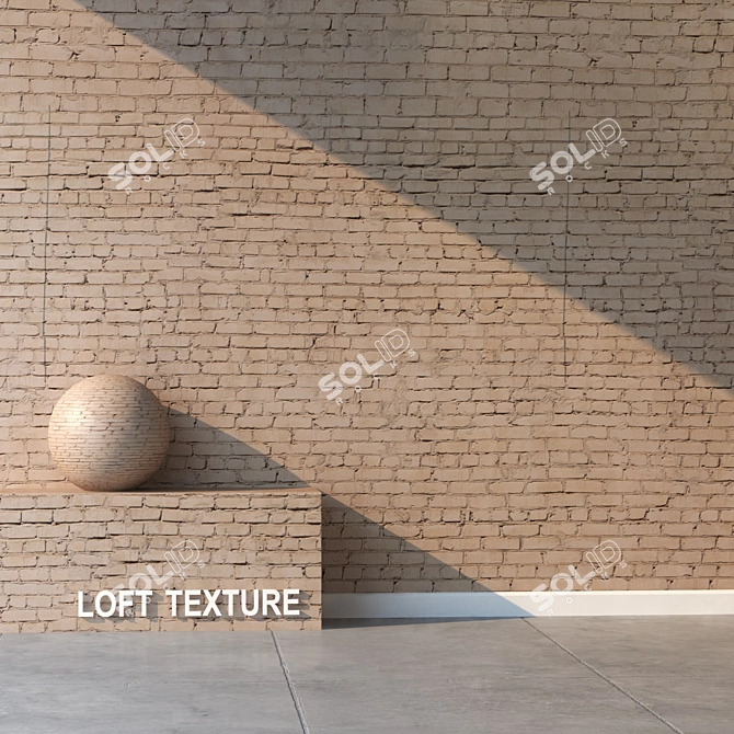 Seamless Brick Texture 3D model image 2