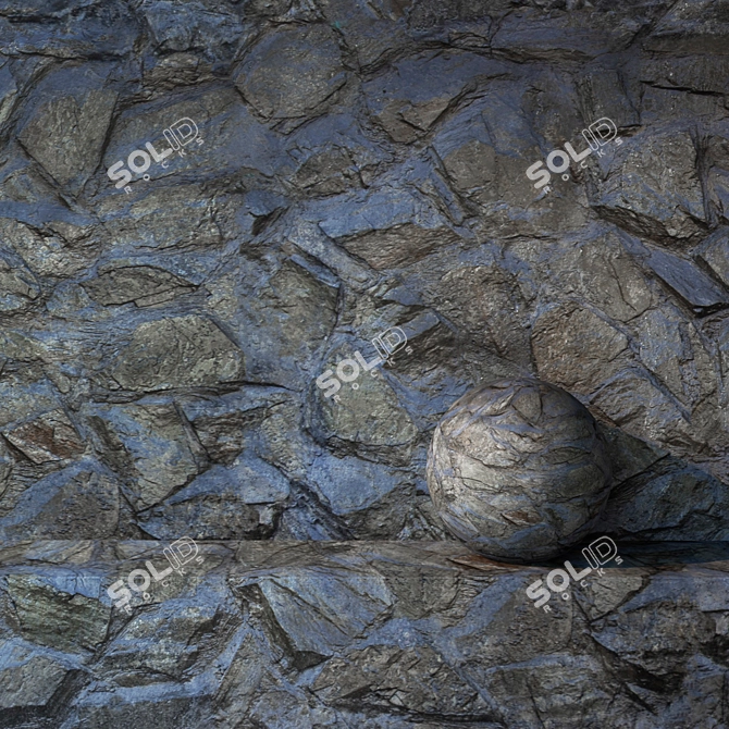 Seamless Stone Texture, 6000x4000 3D model image 1