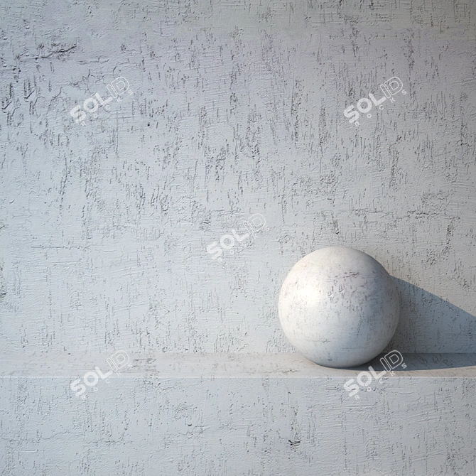 Seamless Plaster Texture 6000x4000 3D model image 1