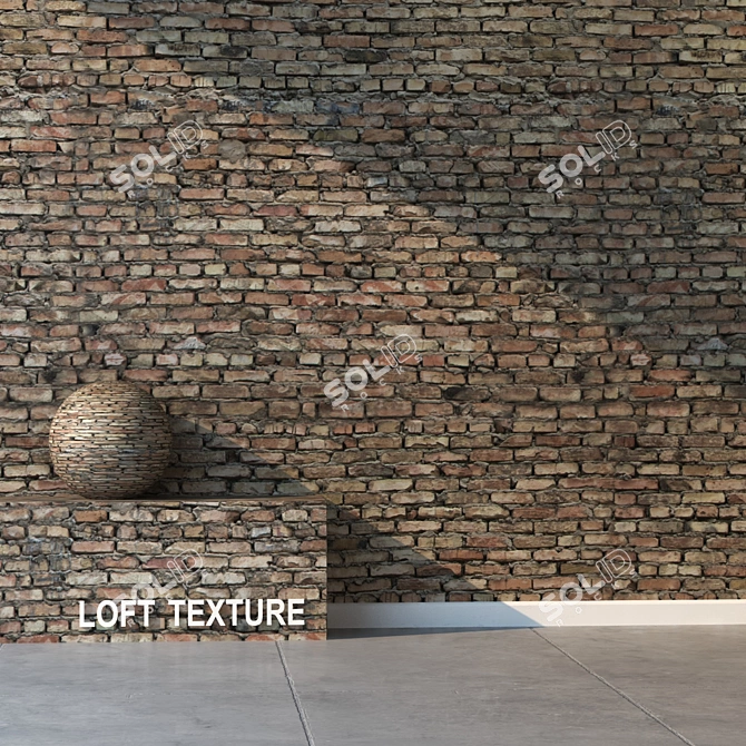 Seamless Brick Texture 4K 3D model image 2