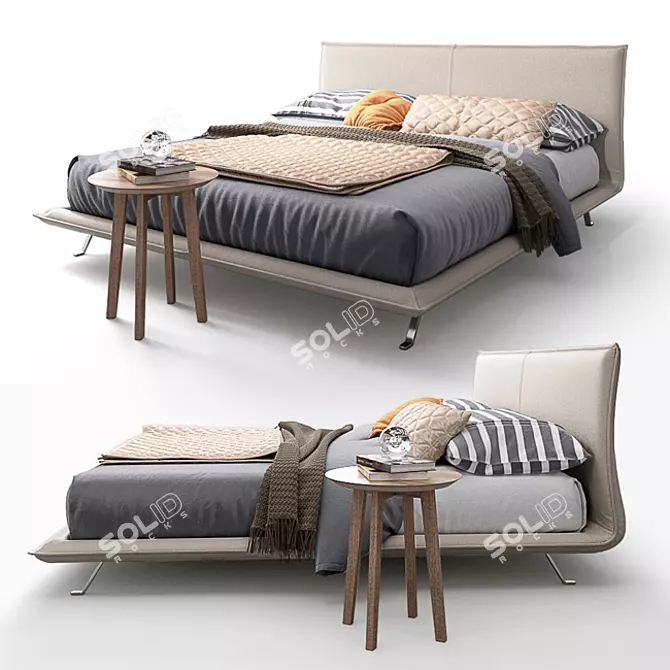 Sleek Space Bed - Dall'Agnese 3D model image 1