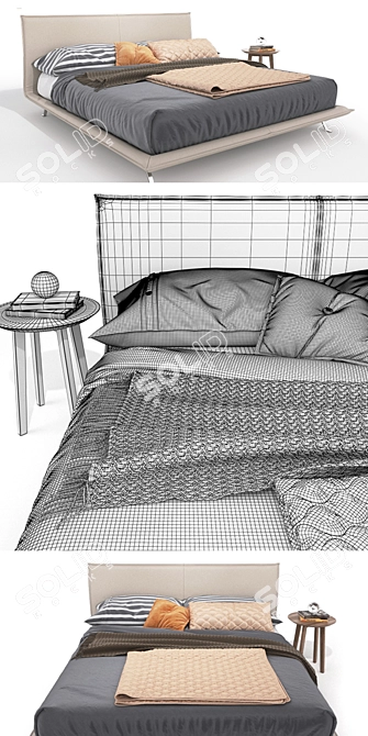 Sleek Space Bed - Dall'Agnese 3D model image 3