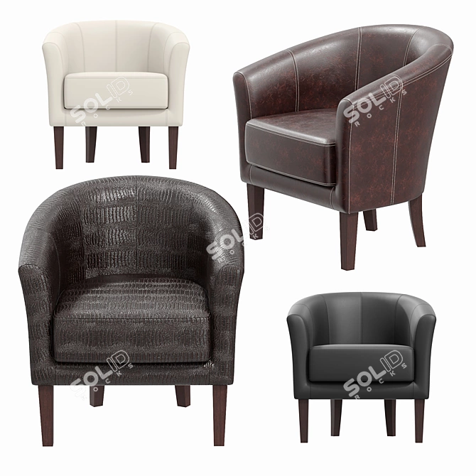 Credo Chair: Modern Elegance for Every Space 3D model image 1