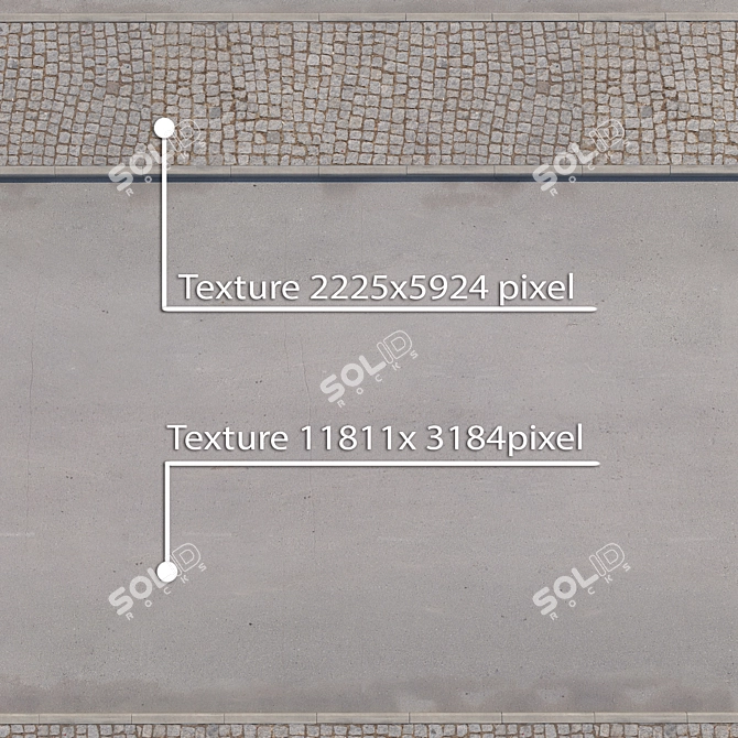 Pristine Sidewalk Set 3D model image 2