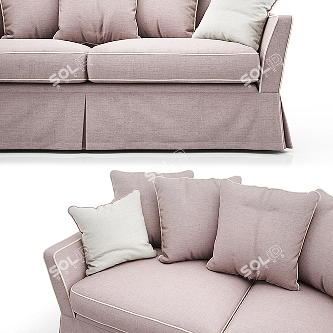 Classic Provance Sofa 3D model image 2