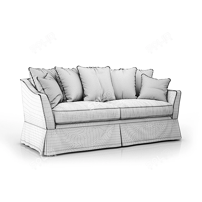 Classic Provance Sofa 3D model image 3
