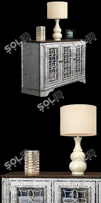 Modern Tavant Sideboard: Stylish Storage Solution 3D model image 2