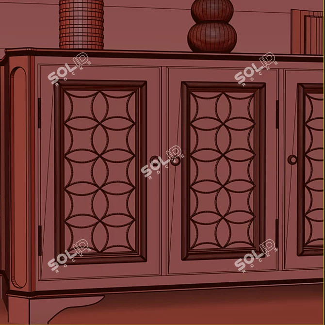 Modern Tavant Sideboard: Stylish Storage Solution 3D model image 3