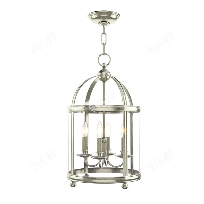 Vintage Charm: EF Chapman Arch Top Lantern 3D model image 1