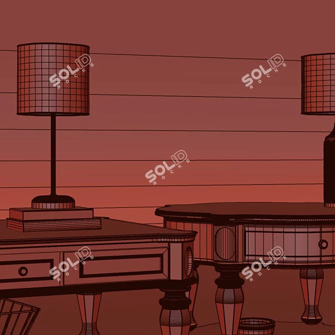 Modern Tavant Coffee Table 3D model image 3