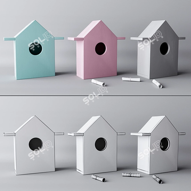 "Bukwood Birdhouse 3D model image 1