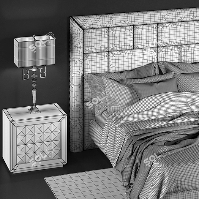 Epoque Cambridge Bed Set 3D model image 3