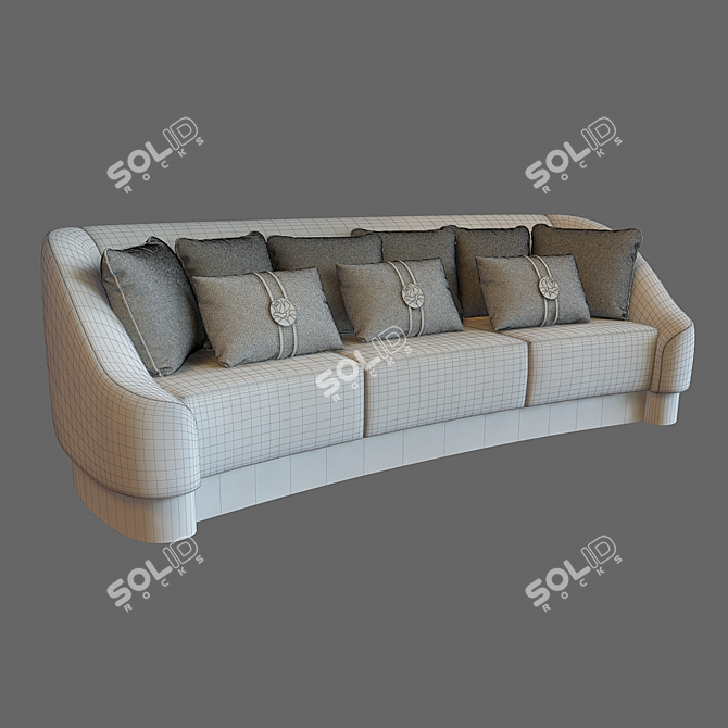 Luxury Triple Sofa: INFINITY 6052 3D model image 3