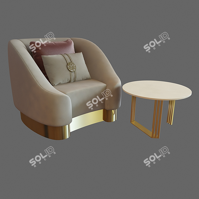 Modern Bizzotto Furniture Set 3D model image 1