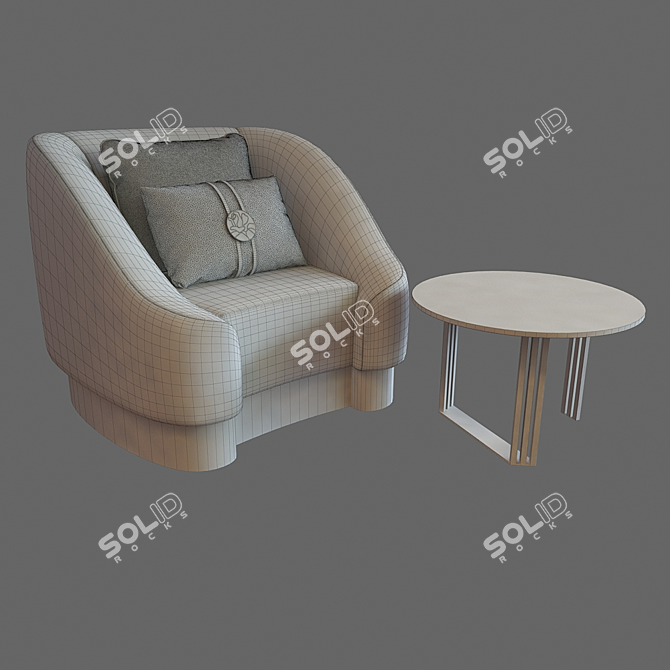 Modern Bizzotto Furniture Set 3D model image 2