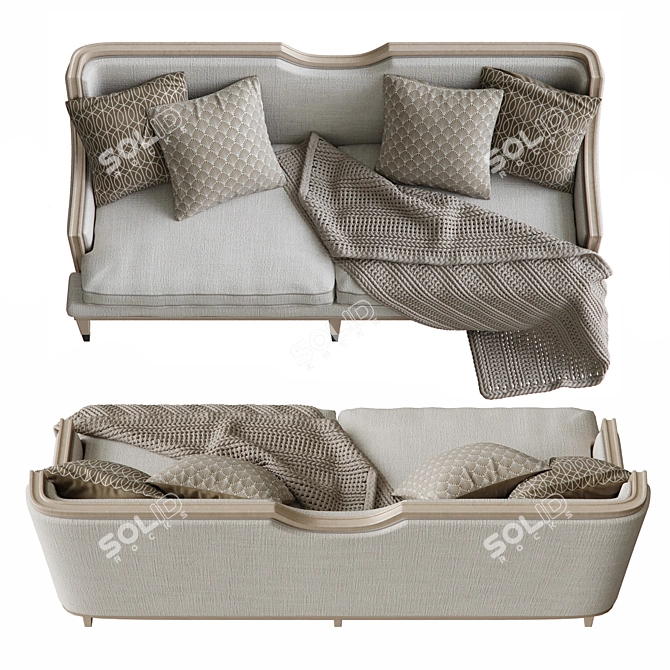 Westley Sofa: Sleek and Stylish Seating Solution 3D model image 2