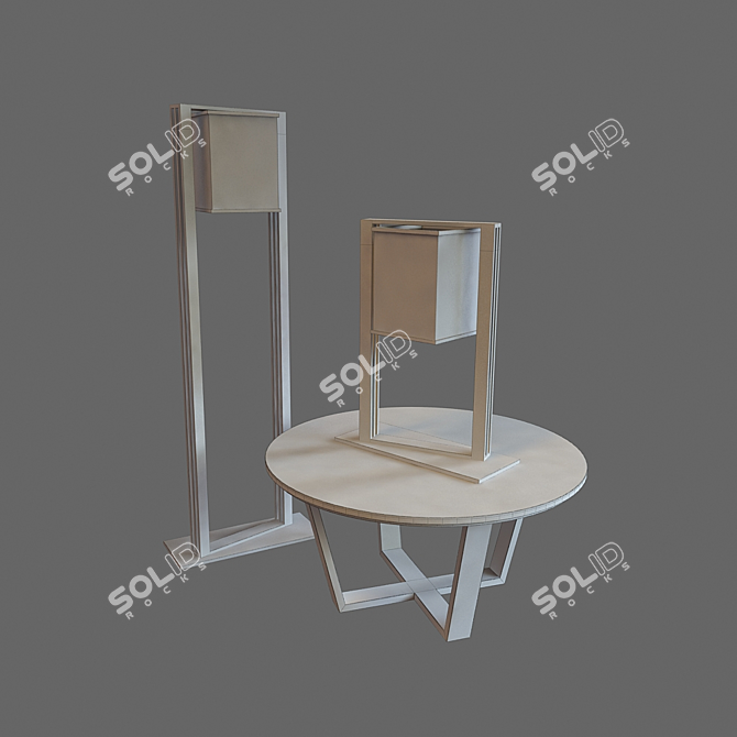 Elegant BIZZOTTO Lamp Set 3D model image 2