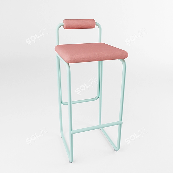 Elegant Flamingo Chair 3D model image 1