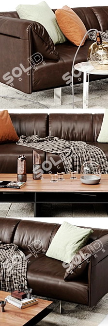 Modern Modloft Essex Sofa - Sleek and Stylish 3D model image 2