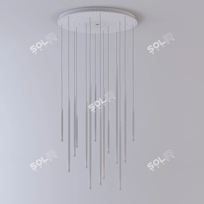 Nano Cluster Round Pendant Light 3D model image 3