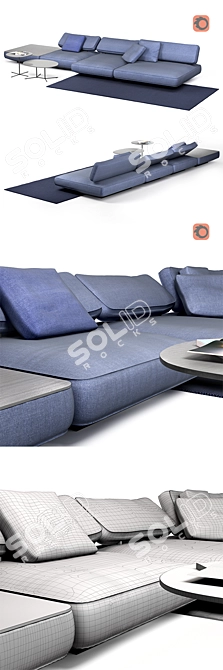 Agio Sofa Set by Paola Lenti 3D model image 3