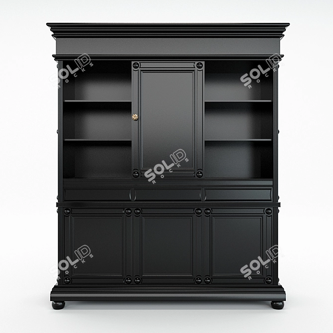 Sleek SBR Cabinet: Organize in Style 3D model image 2