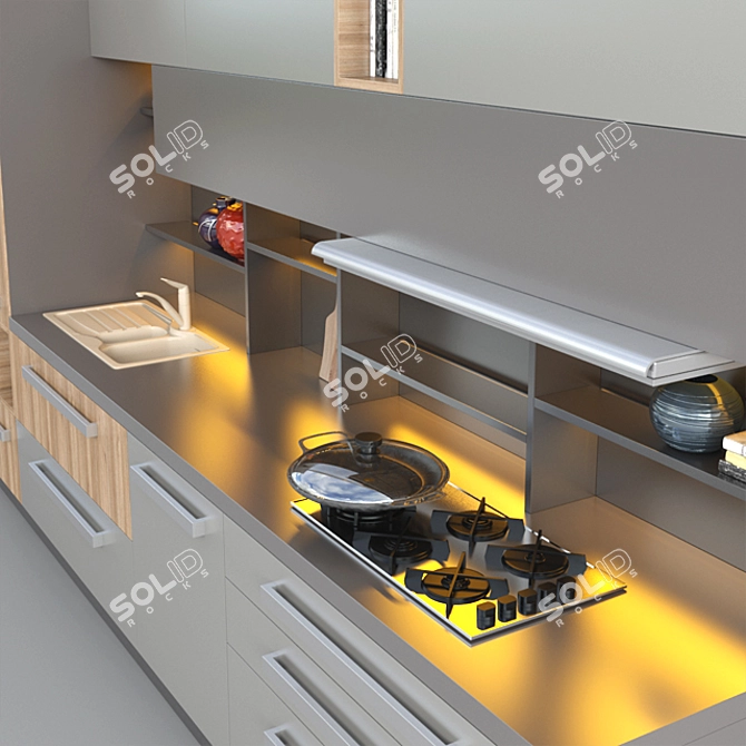 Stosa Cucine: Ready-to-Use 3D Kitchen Models 3D model image 2