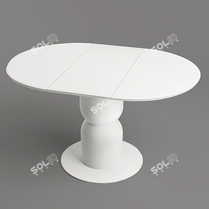 Sleek Capsule Table: Modern Design & Functionality 3D model image 2