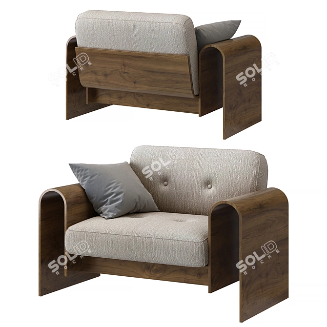 Iconic Brazil Lounge Chair 3D model image 1