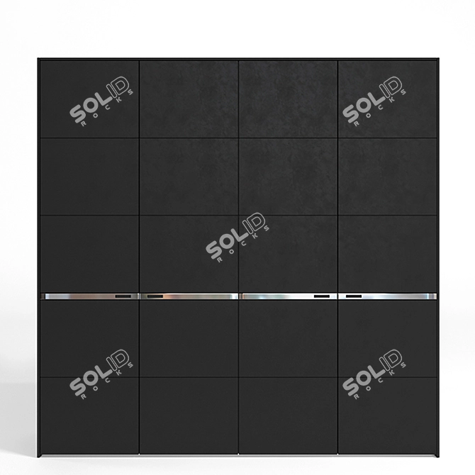 Sleek Poliform Bangkok Cabinet 3D model image 1