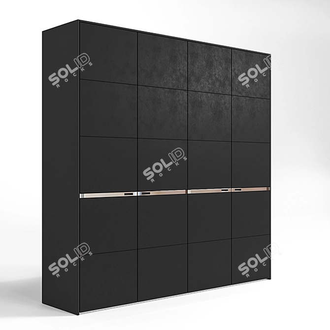 Sleek Poliform Bangkok Cabinet 3D model image 2