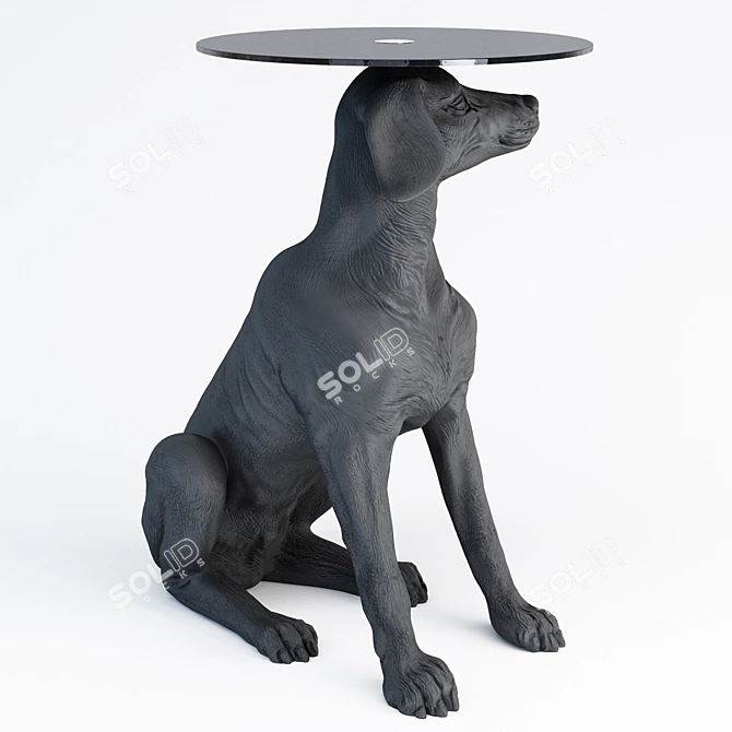 Charming Canine Side Table by Kare Designs 3D model image 2