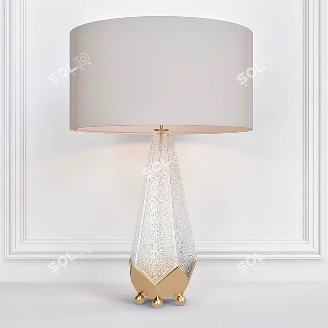 Elegant Silice Table Lamp 3D model image 1