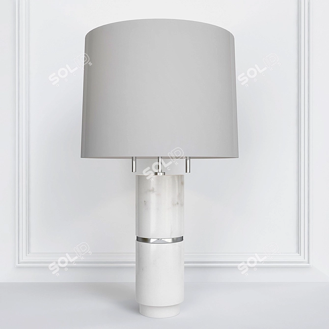 Kara Mann Milling Road Band Table Lamp 3D model image 1