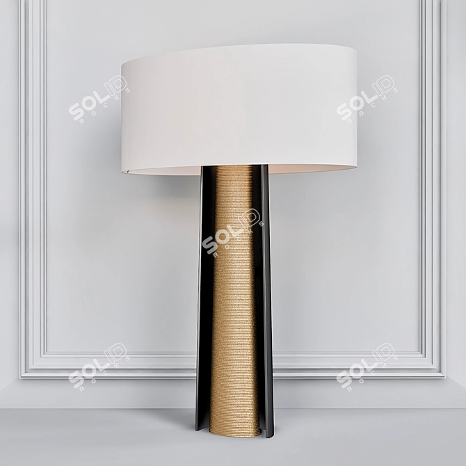 Sophisticated Baker Cloak Table Lamp 3D model image 1