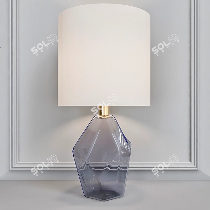 Baker Gemstone Table Lamp: Elegant Illumination 3D model image 1