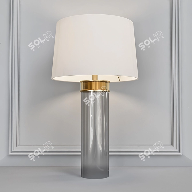 Elegant Halo Table Lamp 3D model image 1