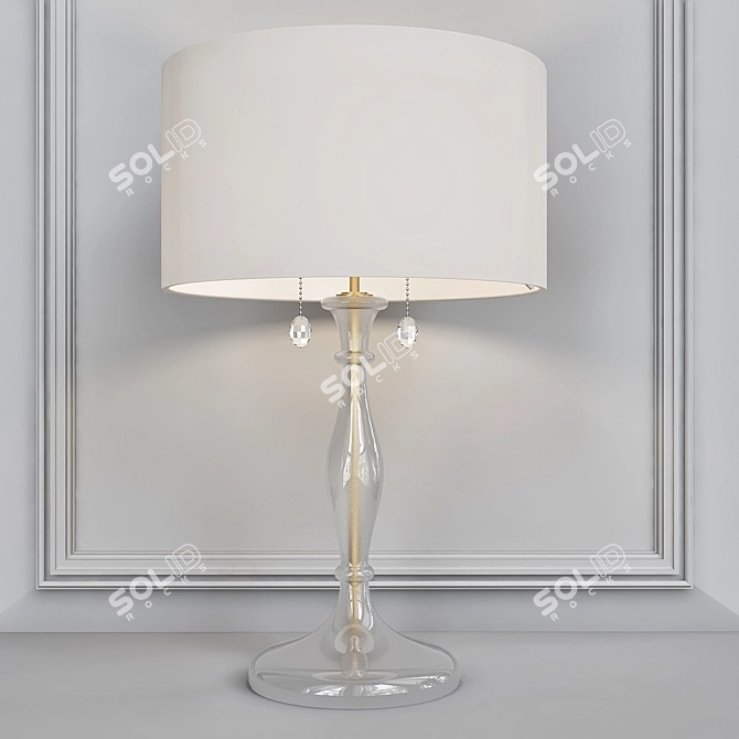 Elegant Perla Table Lamp 3D model image 1