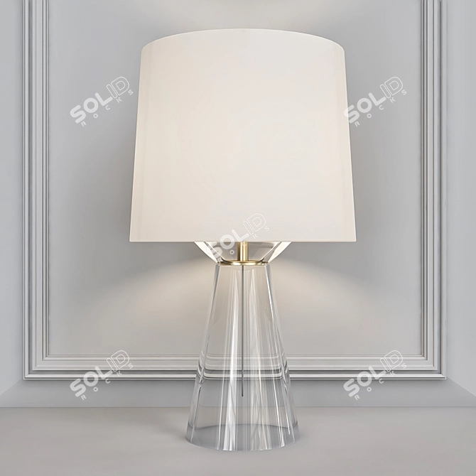 Elegant Baker Waistline Table Lamp 3D model image 1