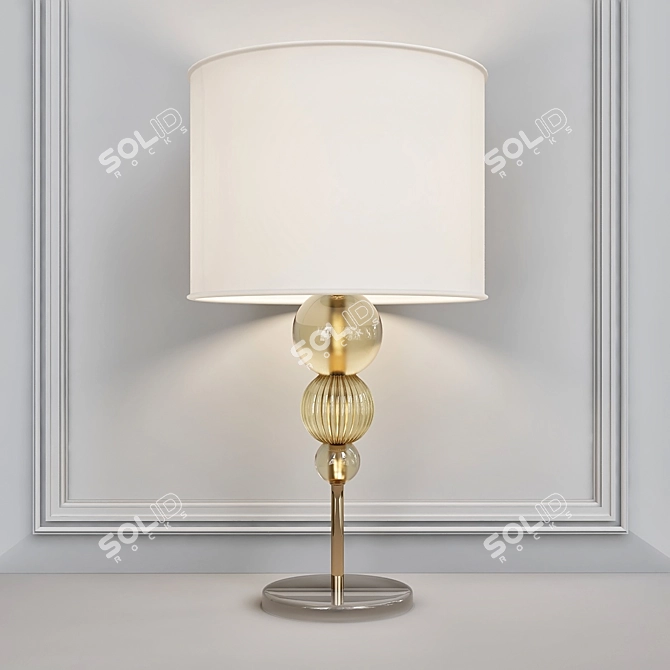 Elegant Bauble Lamp by Baker 3D model image 1