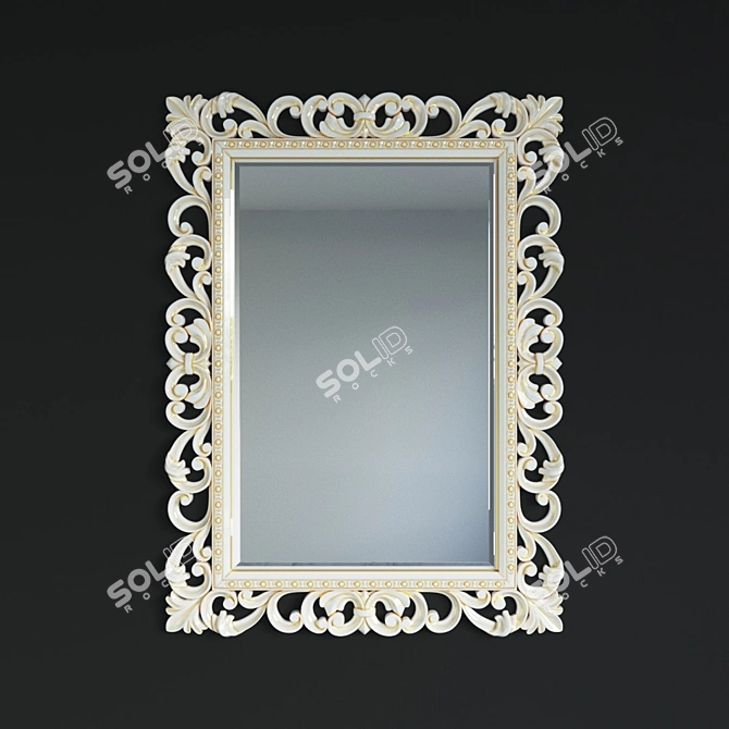 Reflect & Shine: Modern Mirror 3D model image 1